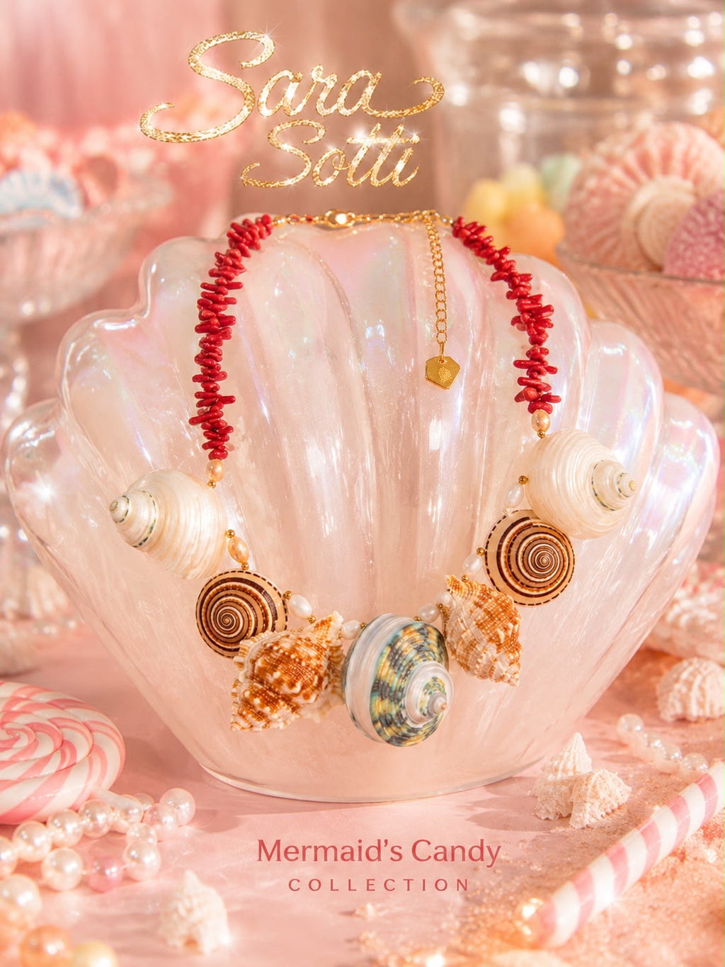 ‘Mermaid’s Treasure’ Natural Shell And Fresh Water Pearl Limited Edition Necklace