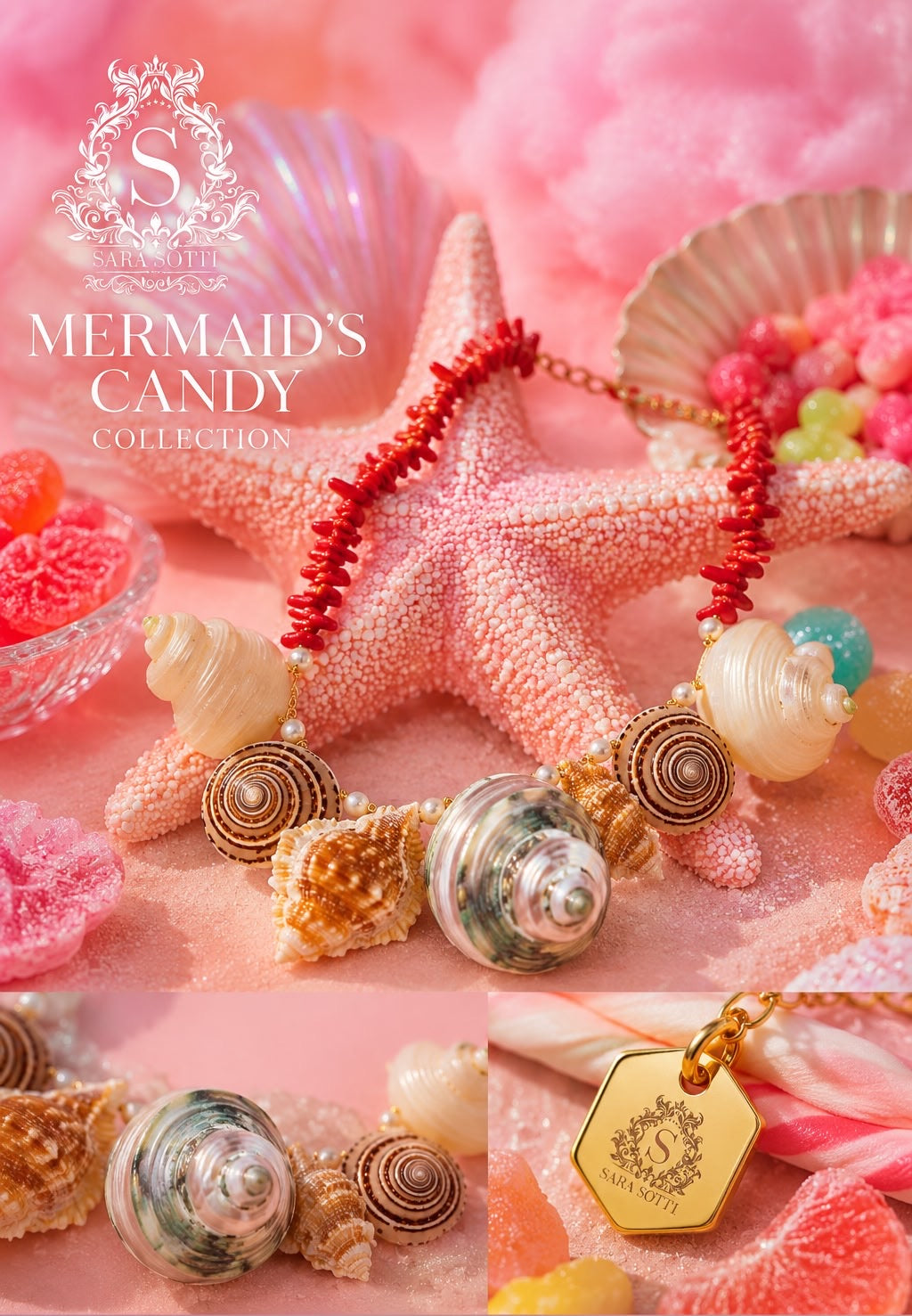 ‘Mermaid’s Treasure’ Natural Shell And Fresh Water Pearl Limited Edition Necklace