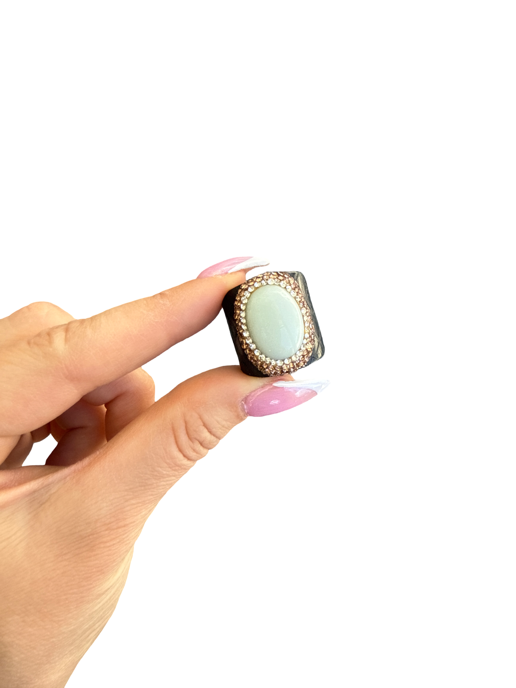 'Mermaid's Candy' Natural Amazonite Cocktail Ring