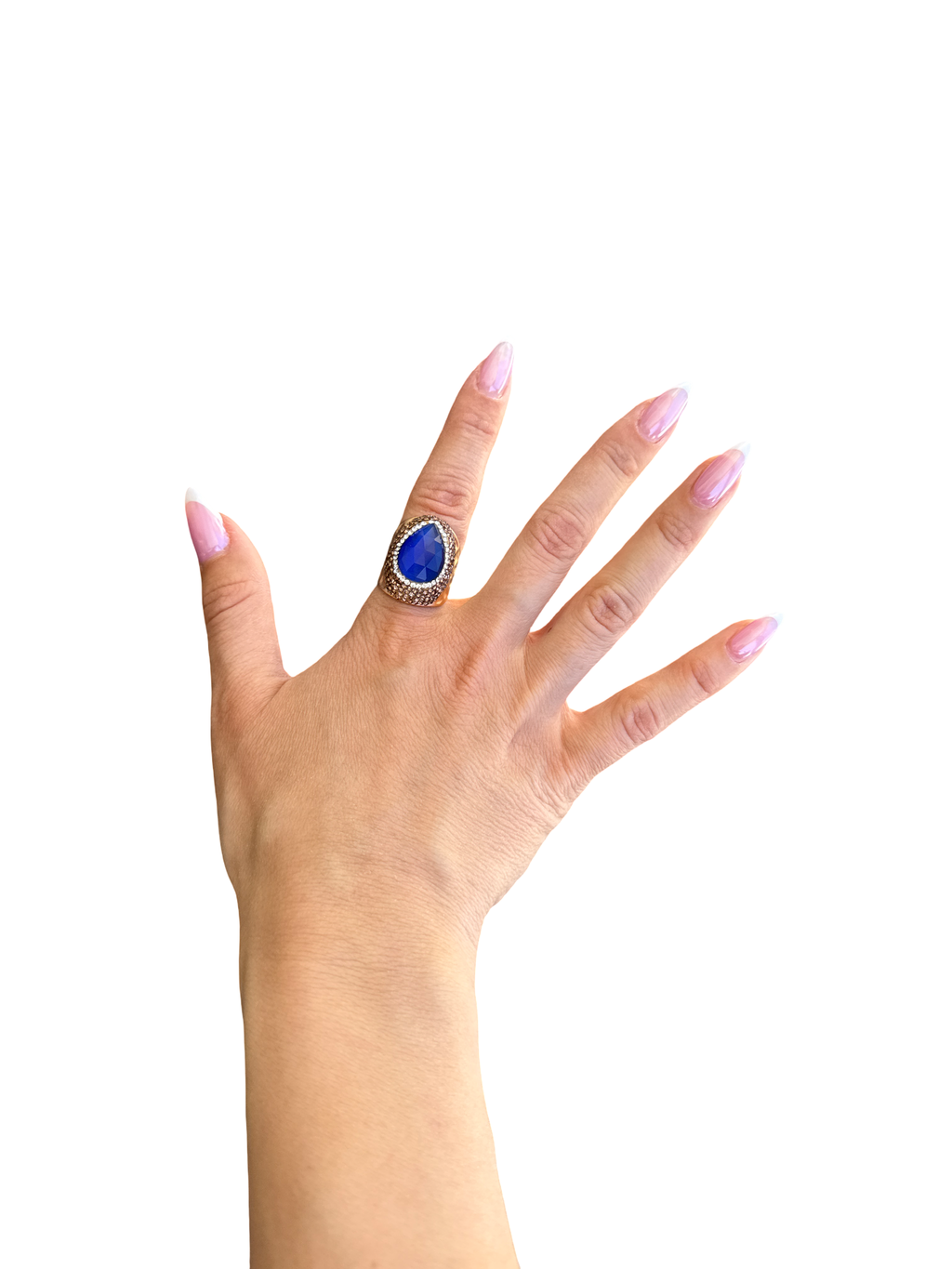 'Mermaid's Candy' Natural Cymophane Cocktail Ring