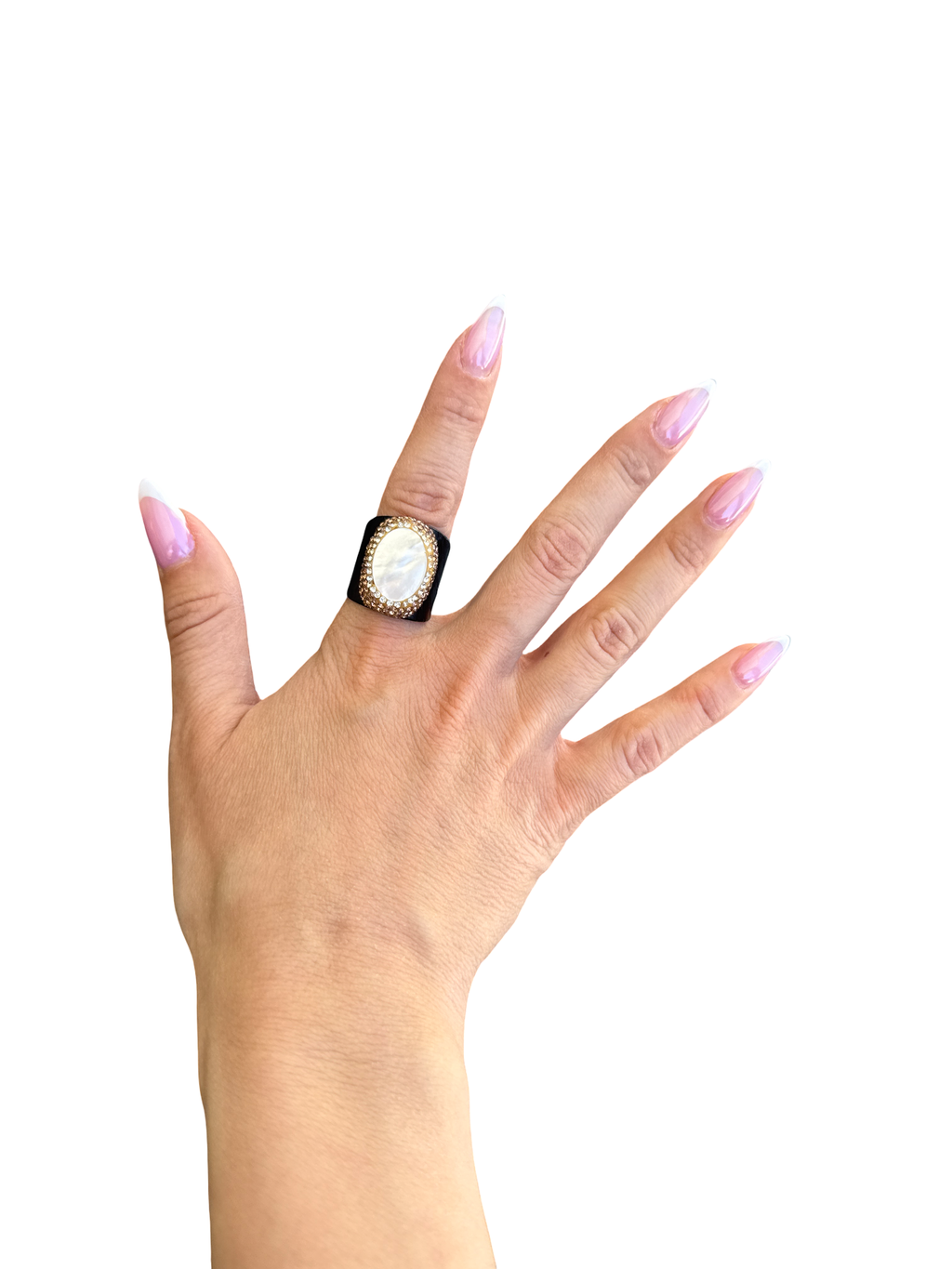 'Mermaid's Candy' Natural Mother Of Pearl Cocktail Ring