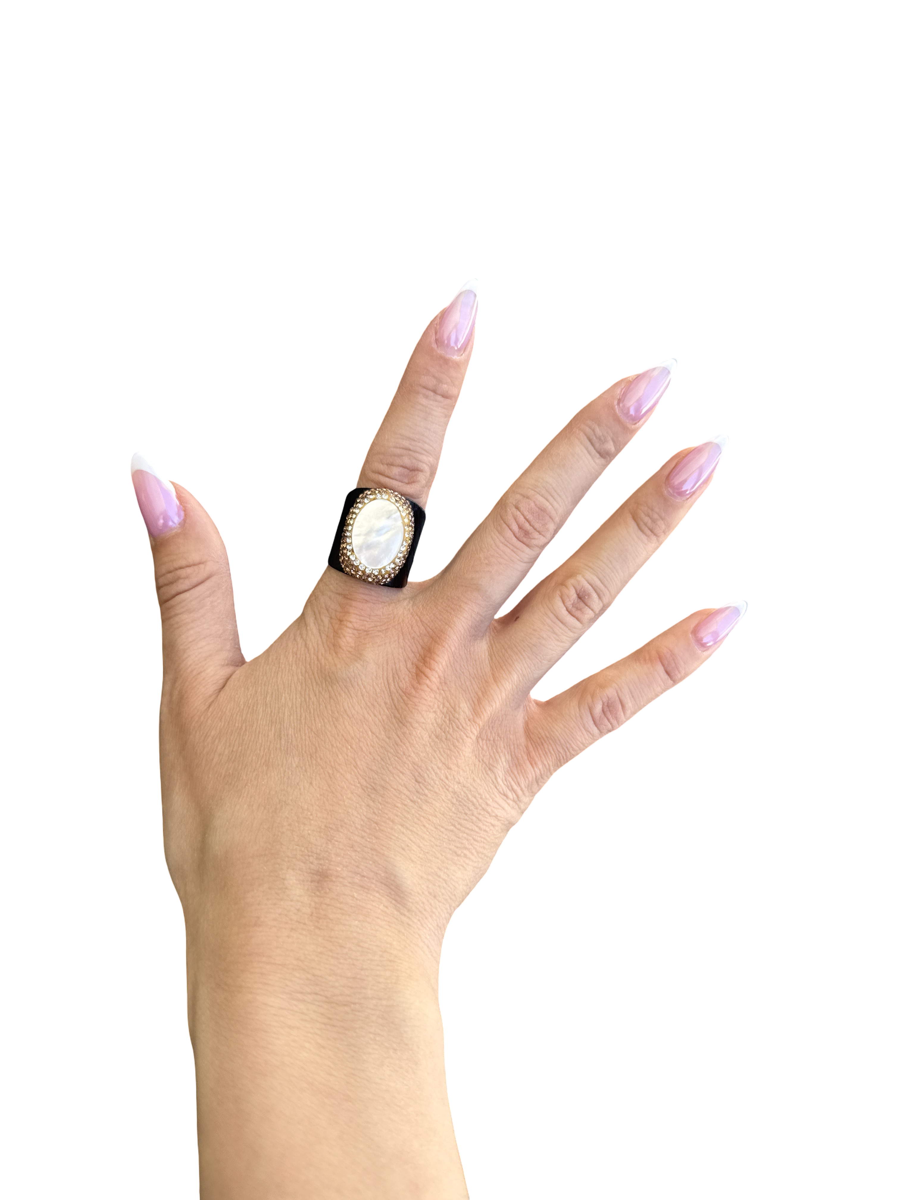 'Mermaid's Candy' Natural Mother Of Pearl Cocktail Ring