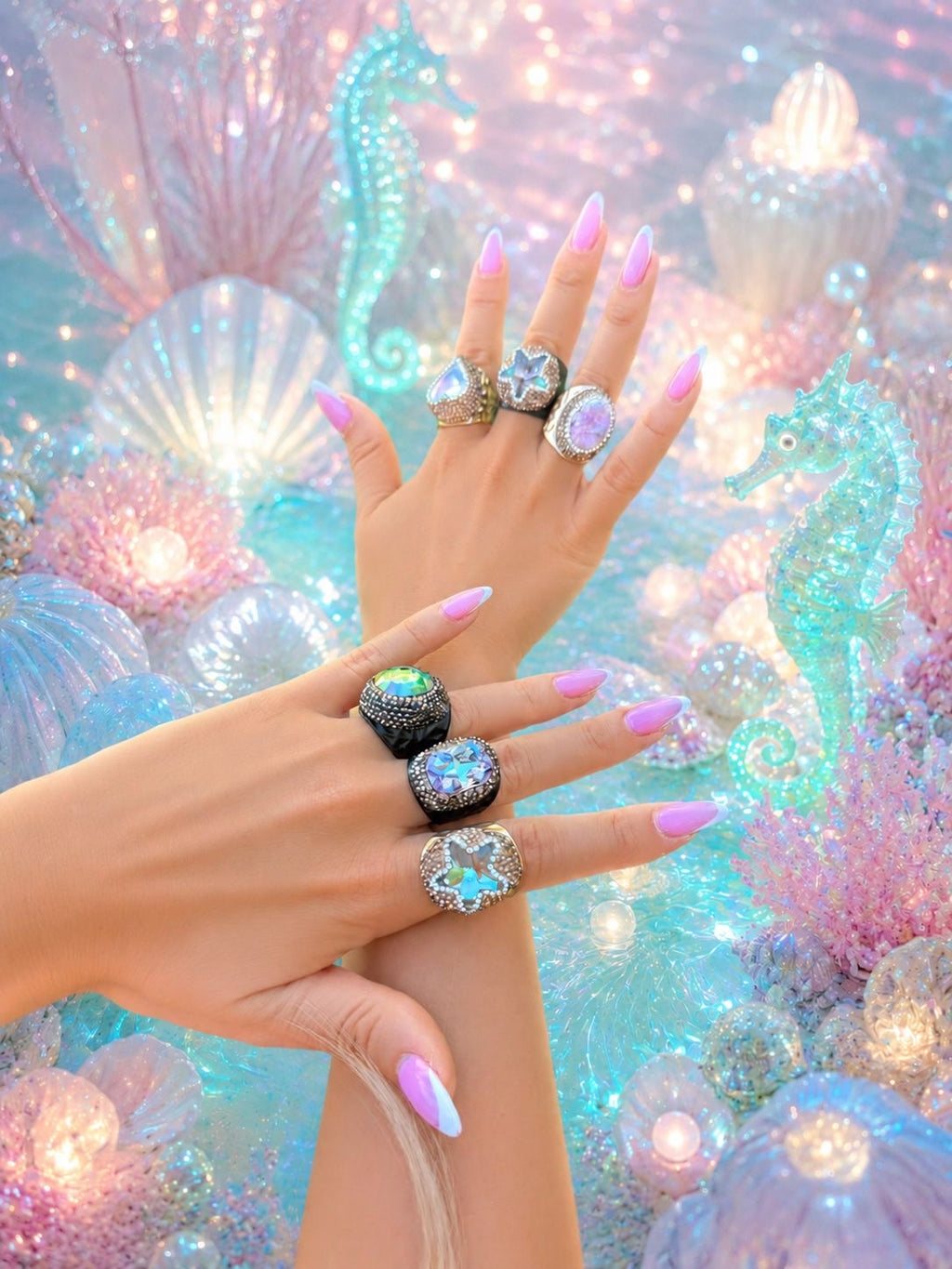 'Mermaid's Candy' Fresh Water Pearl Adjustable Cocktail Ring